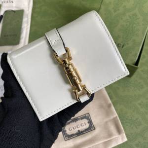 Gucci专柜新款女包, 古驰jackie 1961小巧卡包 Gucci短夹零钱包 645536  gdj1701