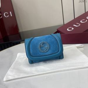 Gucci專櫃古馳最新款圓形互扣式雙G標識卡片夾卡包零錢包 jh2671型號：818795