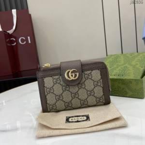 Gucci專櫃古馳最新款Ophidia系列短款卡包錢夾 jh2835型號：725662