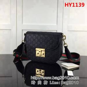 GUCCI古馳原單 新款專櫃品質原單皮質453189 克壓單肩斜挎包 HY1139