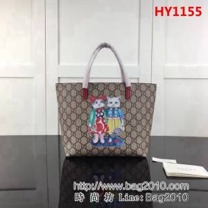 GUCCI古馳原單 新款專櫃品質原單貨實物實拍410812 情侶貓手提包 HY1155
