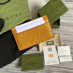 Gucci新款包包 古馳名片夾 Gucci牛皮卡包 625564  ydg3048
