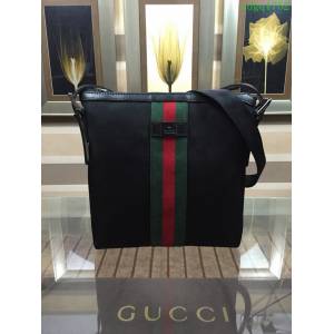 GUCCI 古馳男包 新款 387111 織帶 GG Supreme高級郵差包 Gucci男包 Gucci單肩斜挎包
