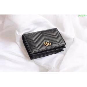 GUCCI古馳 錢包 實物拍攝 原廠材料 女款翻蓋短錢包 466492   ydgq3260
