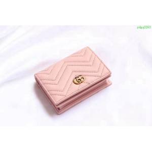 GUCCI古馳 錢包 實物拍攝 原廠材料 女款翻蓋短錢包 466492   ydgq3263