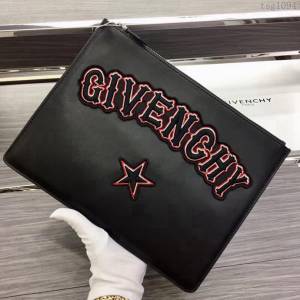 GlVENCHY紀梵希 2018最新 熱賣款式 專櫃品質 頂級進口牛皮 原版五金 拉鏈手包 091888  tsg1094