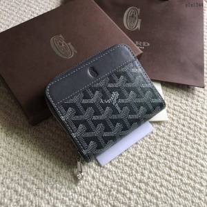 Goyard包 戈雅新款拉鏈短夾 Goyard卡包 Goyard拉鏈零錢包  glg1244