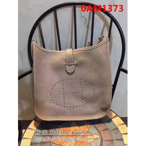 愛馬仕Hermes Evelyn伊芙琳 頭層牛皮單肩斜挎包 男女同款 0AM1373
