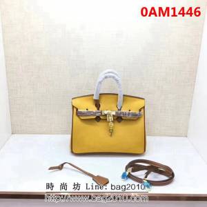 愛馬仕Herme*brikin 拼色 半手工牛皮包 可手提斜跨 0AM1446
