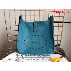 愛馬仕Hermes Evelyn 伊芙琳挎包 男女同款 0AM1567
