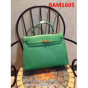 愛馬仕Hermes 牛皮手掌紋凱莉包 時尚手提包 0AM1605