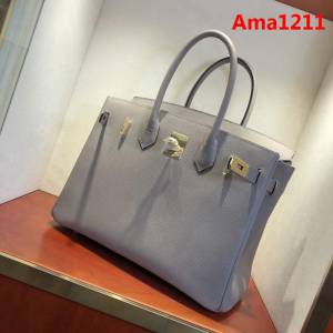 HERMES愛馬仕 鉑金包 Birkin 30cm Epsom M8 Gris Asphalte 瀝青灰 公路灰 金扣 頂級工藝 純手縫蠟線 時尚手提包  Ama1211