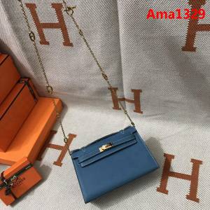 HERMES愛馬仕 凱莉包 mini kelly一代 中蘭epsom皮 夏天首選手包款 可手提肩背  Ama1329