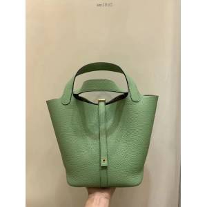 Hermes女包 愛馬仕Picotin 22cm 進口TC皮 純手工縫製  am1852