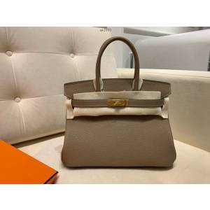 Hermes女包 愛馬仕Birkin Hermes鉑金包 togo小牛皮 半手工蠟線縫製 Hermes手提女包  am1893