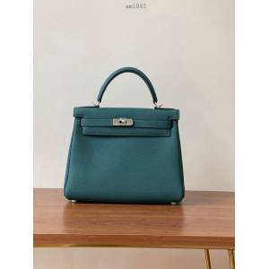 Hermes女包 愛馬仕kelly包 togo皮 蠟線手工縫製 Hermes經典款凱莉手提包  am1942