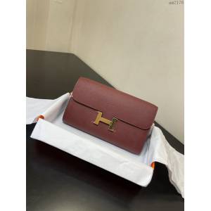 Constance小挎包 to go斜挎包 epsom皮 酒紅金扣 康康斜挎女包  am2176