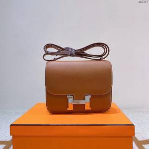 Hermesn康康女包 愛馬仕Constance斜挎包 Epsom皮  am2317