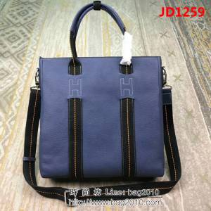 HERMES愛馬仕 最新款 時尚休閒 男士手提斜挎包 8831-3 豎款 JD1259