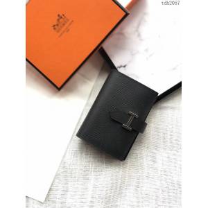 Hermes零錢包 愛馬仕卡包 黑色  tdh2057