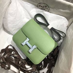 Hermes空姐包 愛馬仕Constance半手工19cm Epsom掌紋小牛進口皮 Hermes單肩斜挎包  tdh2121