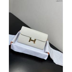Hermes女士小挎包 愛馬仕Constance康康to go斜挎包 奶昔白金扣  tdh2273