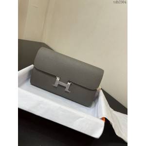 Hermes女士小挎包 愛馬仕Constance康康to go斜挎包 錫器灰銀扣  tdh2304