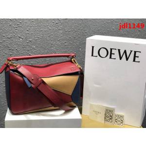 LOEWE羅意威  Loewe Puzzle乳酪拼色 專櫃同步 最新版本 小牛皮手提斜挎包  jdl1149