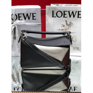 LOEWE經典爆款包包 羅意威Puzzle小號拼接手提斜挎包 10172  tcl1022