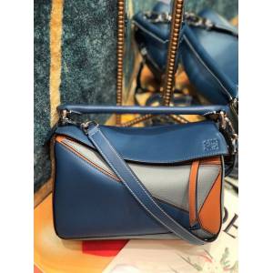 LOEWE經典爆款包包 羅意威Puzzle小號拼接手提斜挎包 10172  tcl1025
