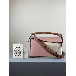 LOEWE包包 羅意威Low Puzzle拼接手提斜挎包 10172  tcl1030