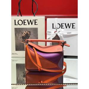 LOEWE爆款包包 羅意威迷你mini puzzle幾何拼接手提斜挎包 10173  tcl1162