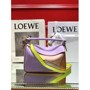 LOEWE經典爆款包包 羅意威小號Puzzle拼接手提斜挎包 10172  tcl1183