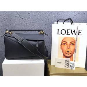 LOEWE經典爆款包包 羅意威中號Puzzle拼接手提斜挎包 10171  tcl1323
