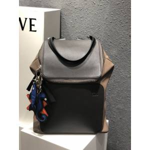 LOEWE包包 羅意威雙肩包 羅意威拼接後背包  tcl1383