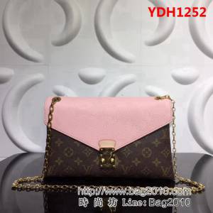 路易威登LV頂級原單PALLAS CHAIN單肩斜挎金色鏈條包M41201 YDH1252