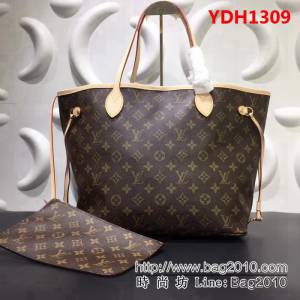 路易威登LV頂級原單M40995老花配杏裏 Neverfull 經典手袋 YDH1309