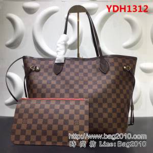 路易威登LV頂級原單M40995咖啡 Neverfull 經典手袋 YDH1312