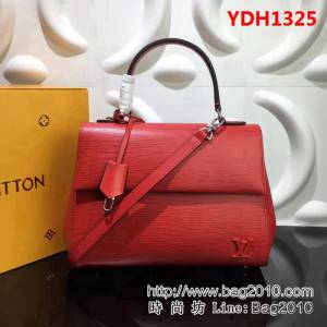 路易威登LV頂級原單M41302櫻桃紅 CLUNY MM 中號手提肩背包 YDH1325