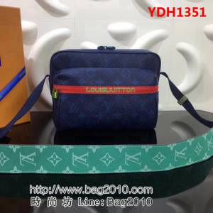 路易威登LV頂級原單 M43843 2018新款Messenger小號郵差包 LV塗層帆布 YDH1351