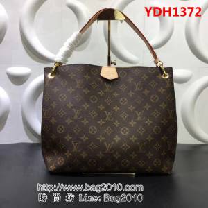路易威登LV頂級原單 M43701老花配玫杏裏 購物包 YDH1372