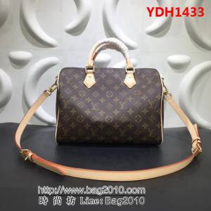 路易威登LV頂級原單Speedy30手袋 M40391枕頭小旅行包輕巧經典 YDH1433