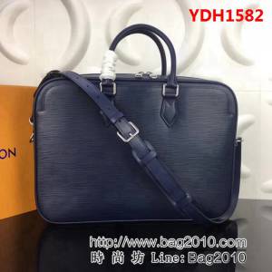 路易威登LV頂級原單M54405午夜藍 DANDY 中號公事包 Epi牛皮面料 YDH1582
