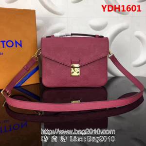 路易威登LV頂級原單 Pochette Metis手袋 M41487玫紅色斜挎包 YDH1601