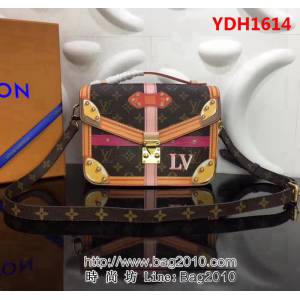 路易威登LV頂級原單 M43628 Pochette Metis手袋LV掛鎖絲印圖案 YDH1614