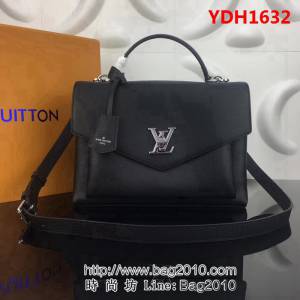路易威登LV頂級原單M54849黑色 MYLOCKME 手提肩背斜跨多功能包 YDH1632