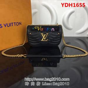 路易威登LV頂級原單 M51683黑色 NEW WAVE 小號鏈條包 YDH1655