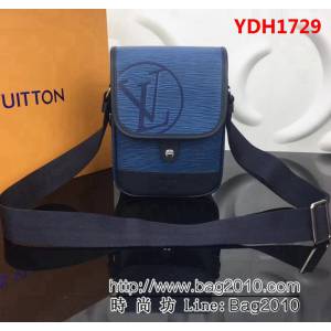 路易威登LV頂級原單M53495藍色 MESSENGER 小號郵差包 Epi牛皮 YDH1729