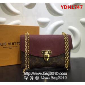 路易威登LV頂級原單SAINT PLACIDE M43715 金色鏈條手袋 YDH1747