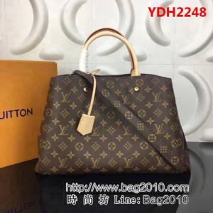 路易威登LV頂級原單M41067Montaigne 大號手提臂挽肩背商務手袋 YDH2248